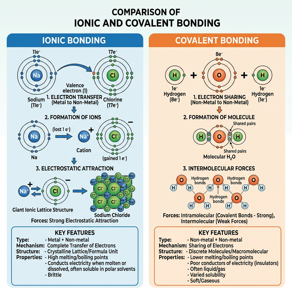 Ionic vs Covalent bonding Explained